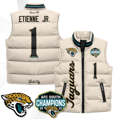 Jacksonville Jaguars 2026 Rivalries Puffer Vest - Printed