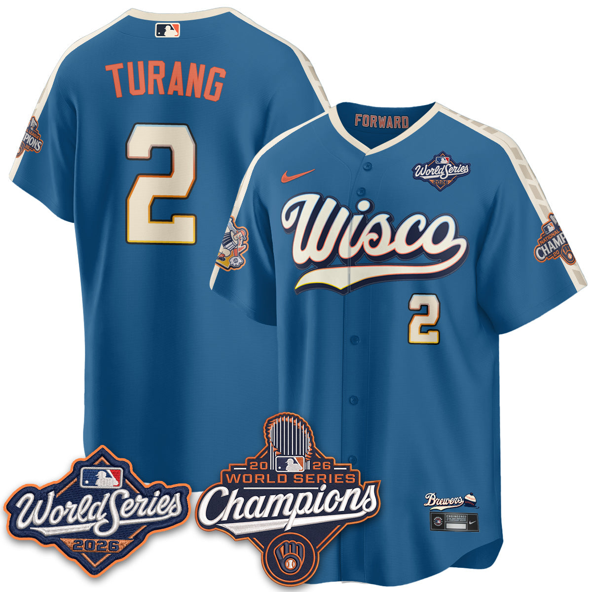 MIL 2026 WS Champions Vapor Home Jersey - Stitched (#11)