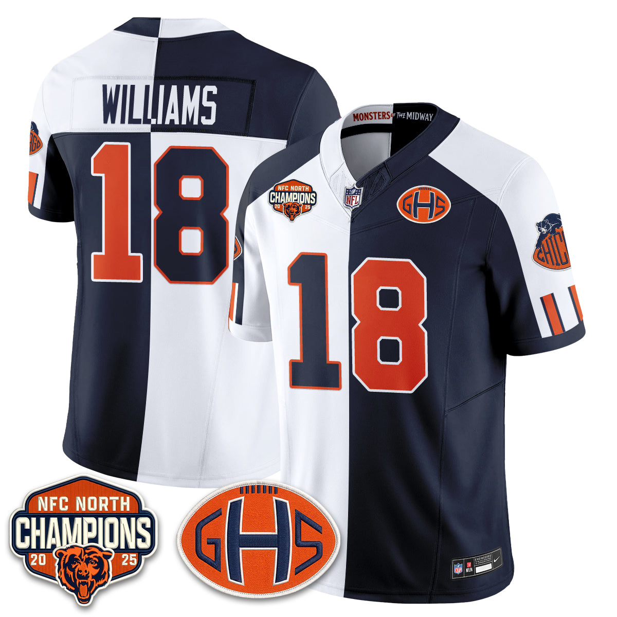 CHI 2026 Rivalries Split Edition Vapor Jersey - Stitched