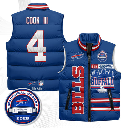 Buffalo Bills "Mafia" Edition Puffer Vest - Printed