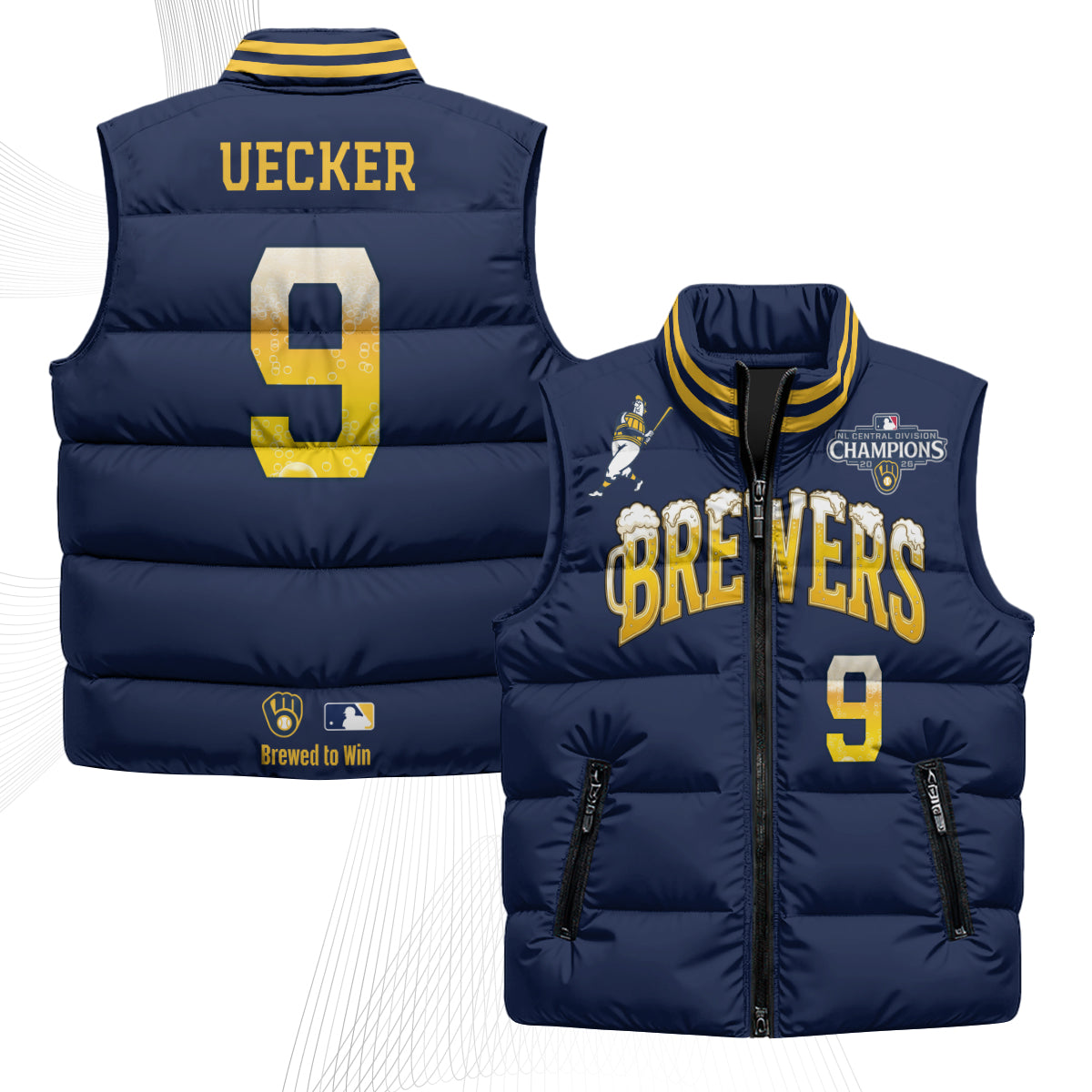 MIL 2026 NL Division Champs Puffer Vest - Printed