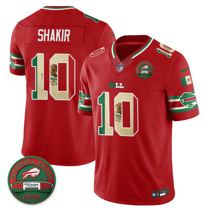 Buffalo Bills Mexico Edition Vapor Jersey - Stitched