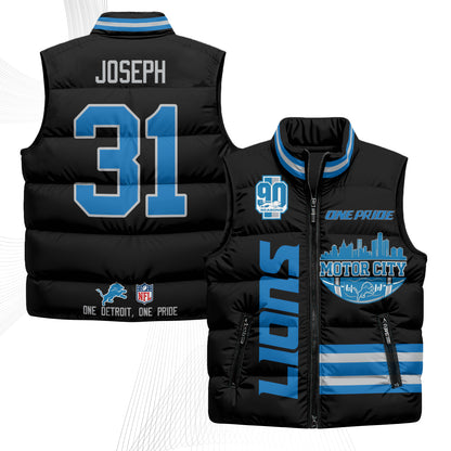 DET Motor City Puffer Vest - Printed