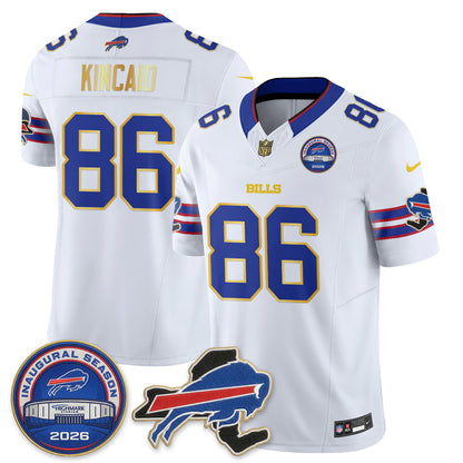 BUF 2026 Royal Gold Trim Edition Vapor Jersey - Stitched