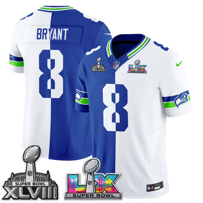 SEA Throwback 2 SB Patches Vapor Jersey - Stitched