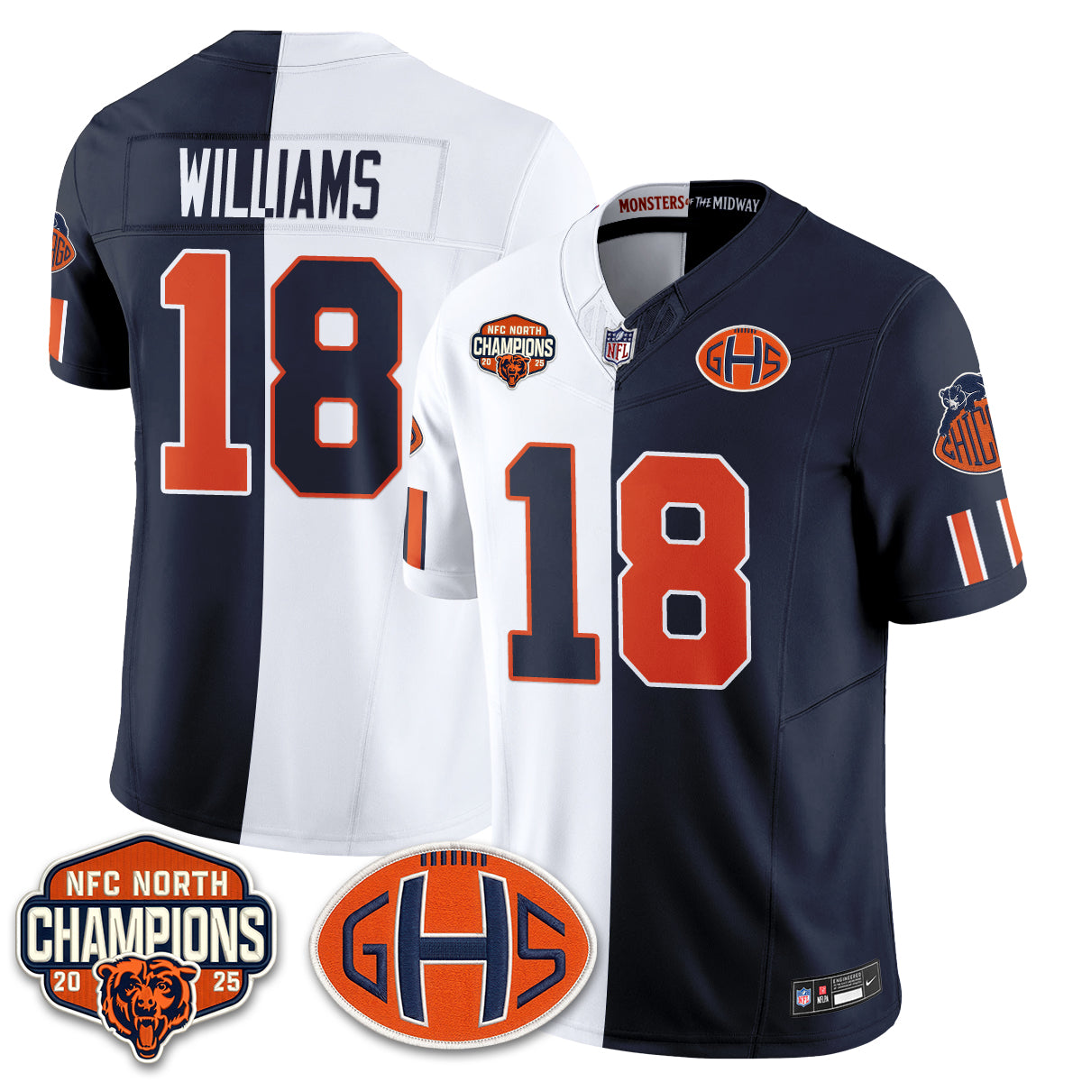 CHI 2026 Rivalries Split Edition Vapor Jersey - Stitched
