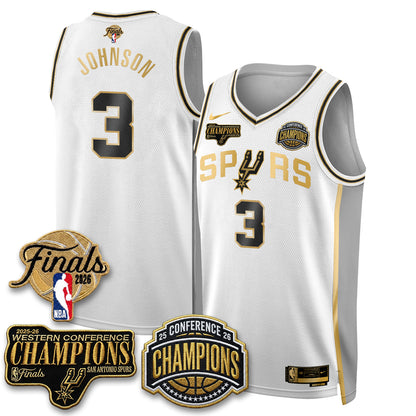 SAS 2026 NBA Western Conference Champions Vapor Special Edition Jersey - Stitched (1)