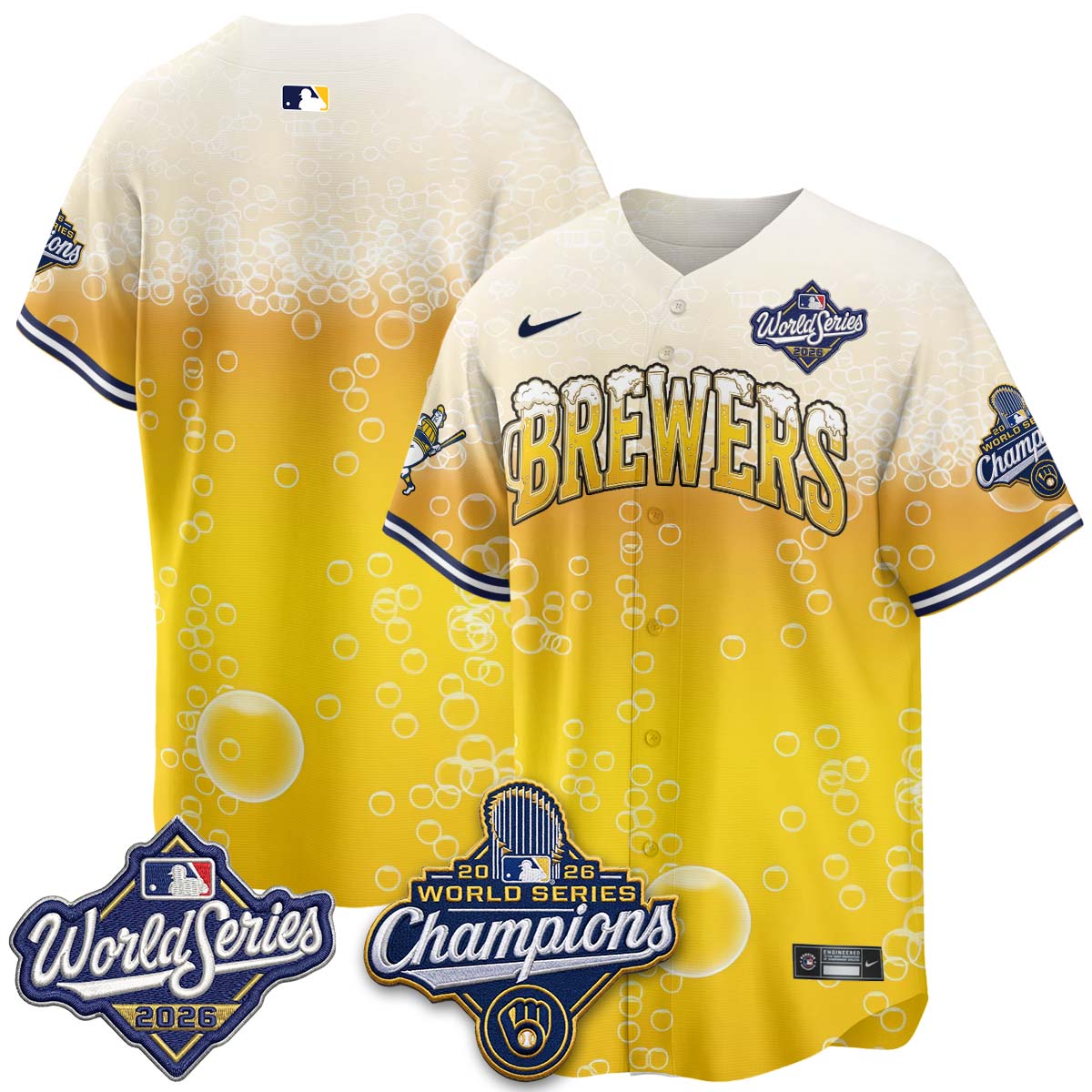 MIL "Pitcher & Pint" 2026 WS Champions Vapor Jersey - Stitched (#32 Tiktok)