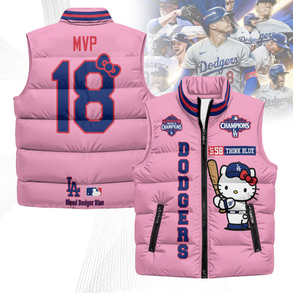 LAD x Meow KT Puffer Vest - Printed