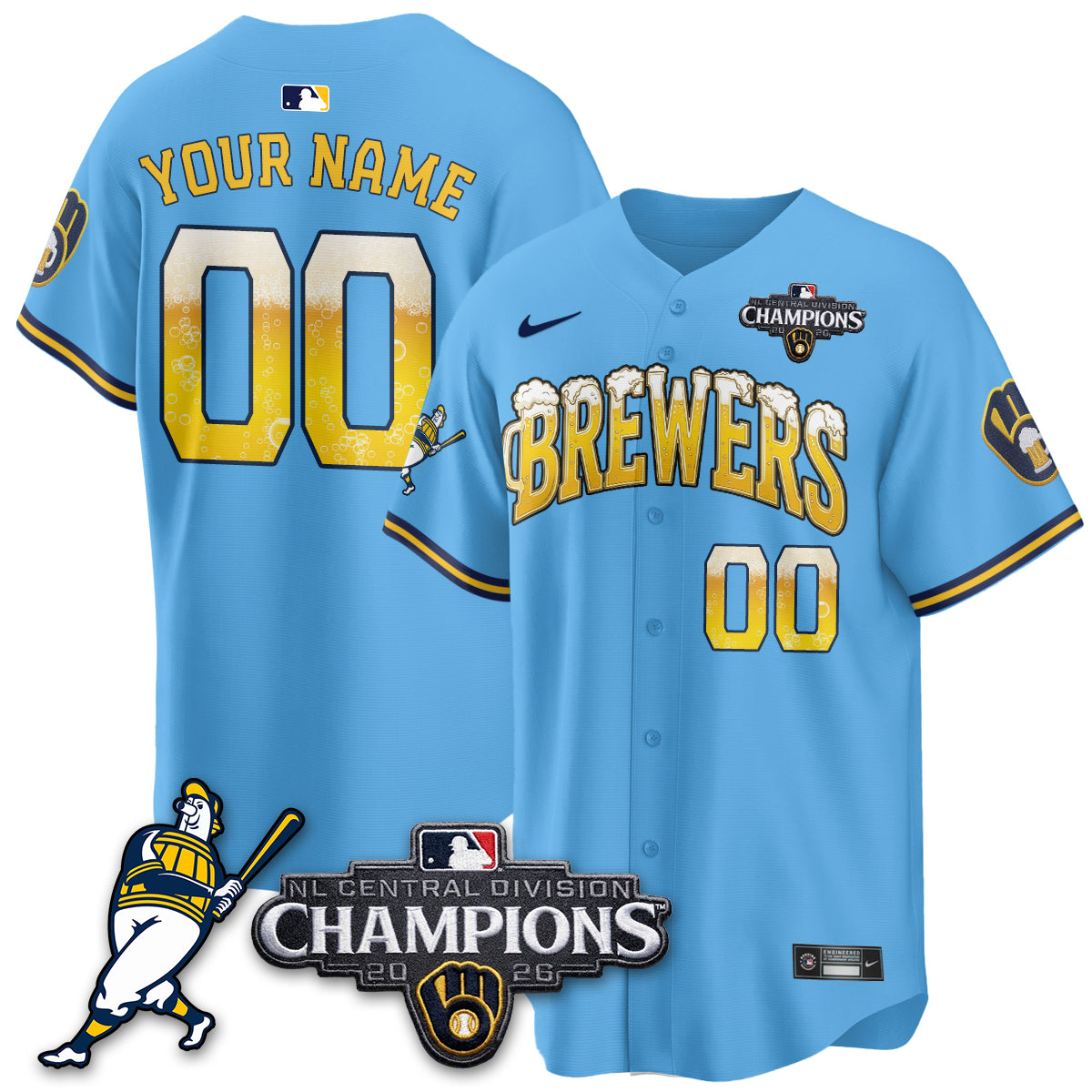MIL 2026 NL Division Champs Vapor Custom Jersey V2- Stitched