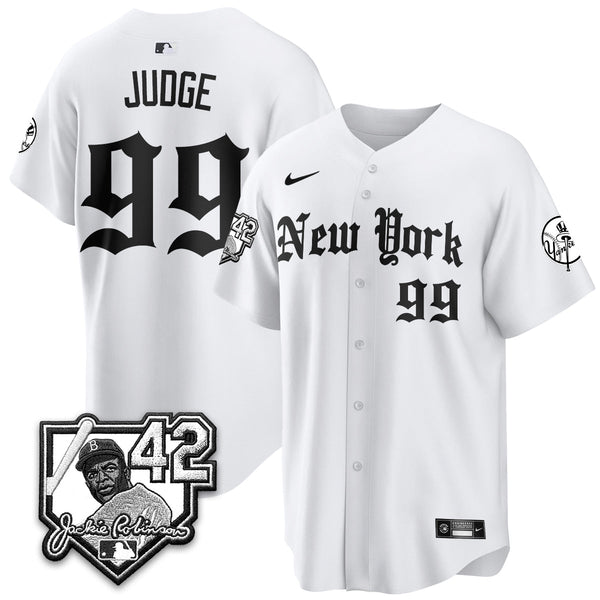 NYY 2026 Jackie Robinson Day Gothic Vapor Limited Jersey - All Stitched