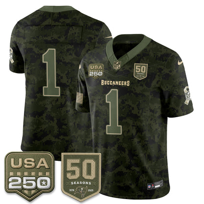 TB 2026 Salute to Service Edition Vapor Jersey - Stitched (Tiktok)