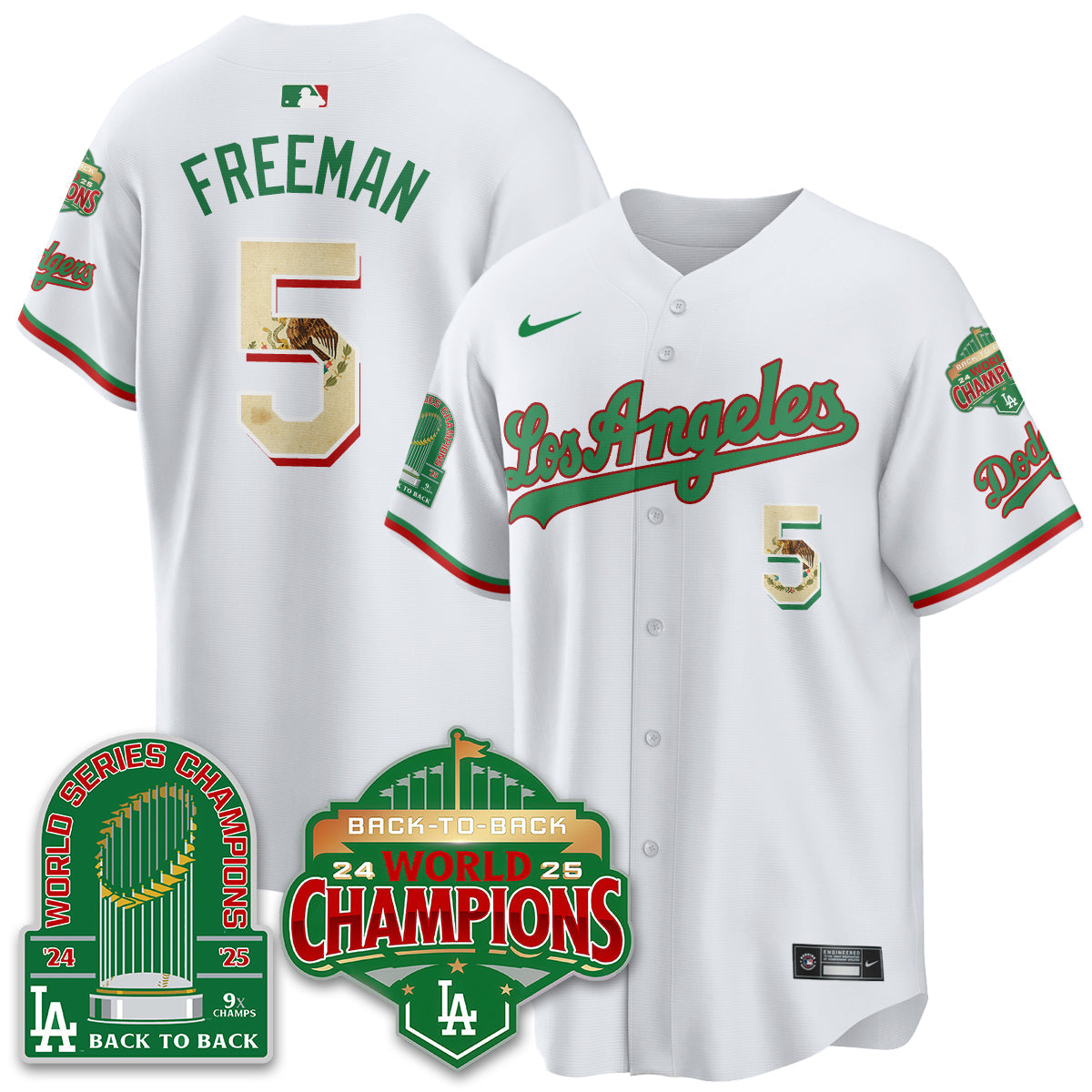 LAD Mexico Vapor Limited Jersey - 9x & B2B Champs - All Stitched