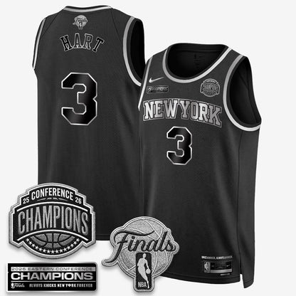 NYK 2026 NBA Eastern Conference Champions White Gold Edition Jersey - Stitched