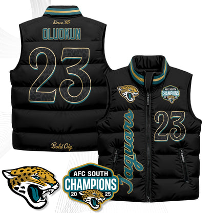 Jacksonville Jaguars 2026 Rivalries Puffer Vest - Printed