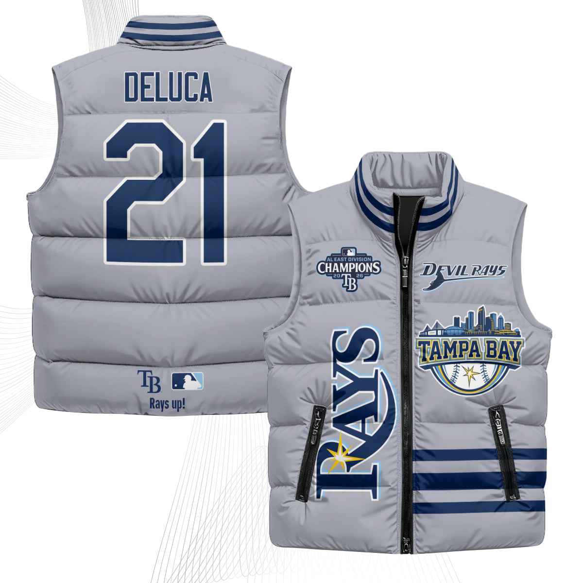 Tampa Bay Rays "Devil Rays" Puffer Vest - Printed