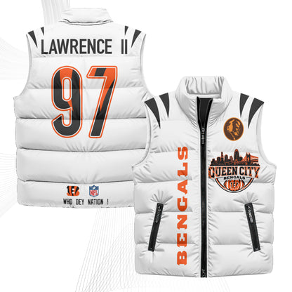 CIN John Madden Patch Puffer Vest - Printed