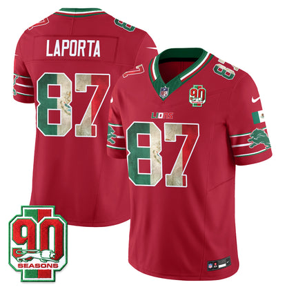 DET Mexico Edition Vapor Jersey - Stitched