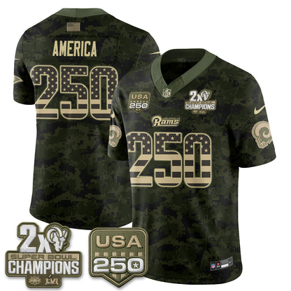 LAR 2026 Salute To Service Vapor Jersey - All Stitched