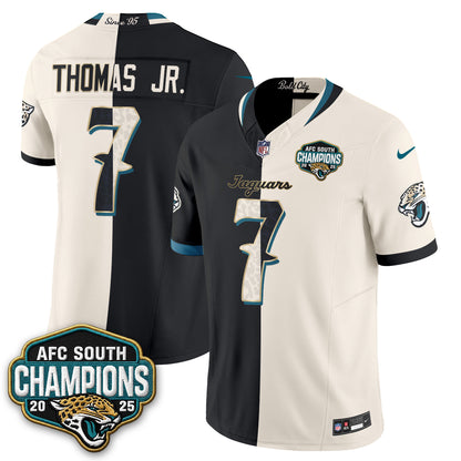 Jacksonville Jaguars 2026 Rivalries Split Vapor Jersey - Stitched