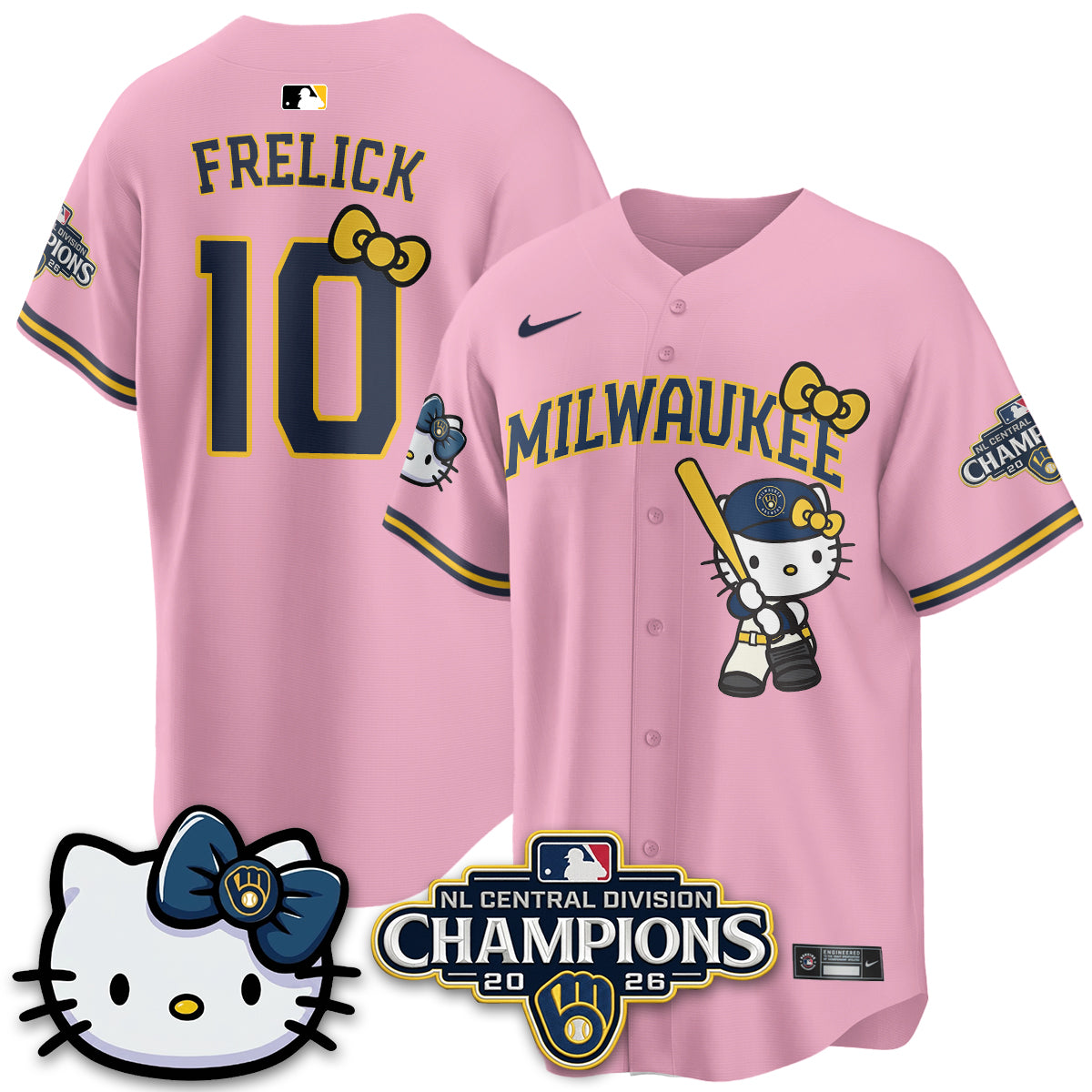 MIL NL Central Champs x Meow KT Vapor Jersey - Stitched