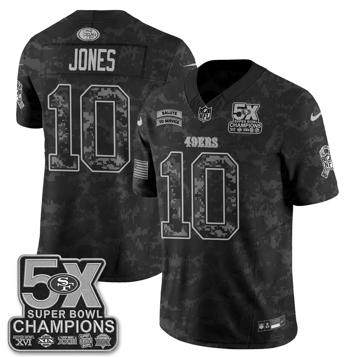 SF 2026 Salute to Service V2 Vapor Jersey - Stitched
