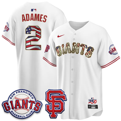 San Francisco Giants2026 Independence Day USA Jersey - All Stitched