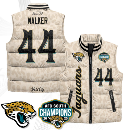 Jacksonville Jaguars 2026 Rivalries Puffer Vest - Printed