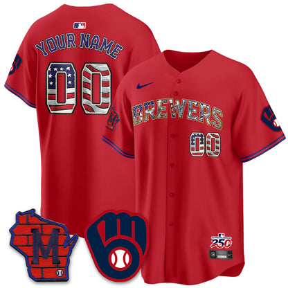 MIL 2026 Independence Day USA Vapor Limited Custom Jersey - Stitched