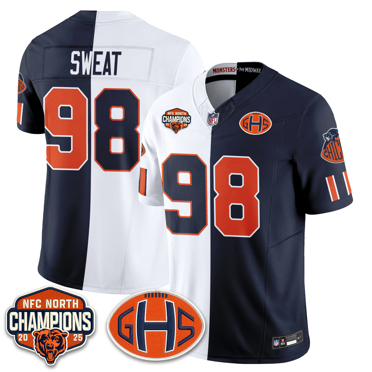 CHI 2026 Rivalries Split Edition Vapor Jersey - Stitched