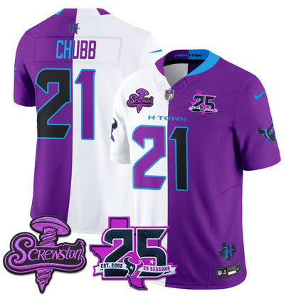 HOU DJ Screw Split Vapor Jersey - Stitched
