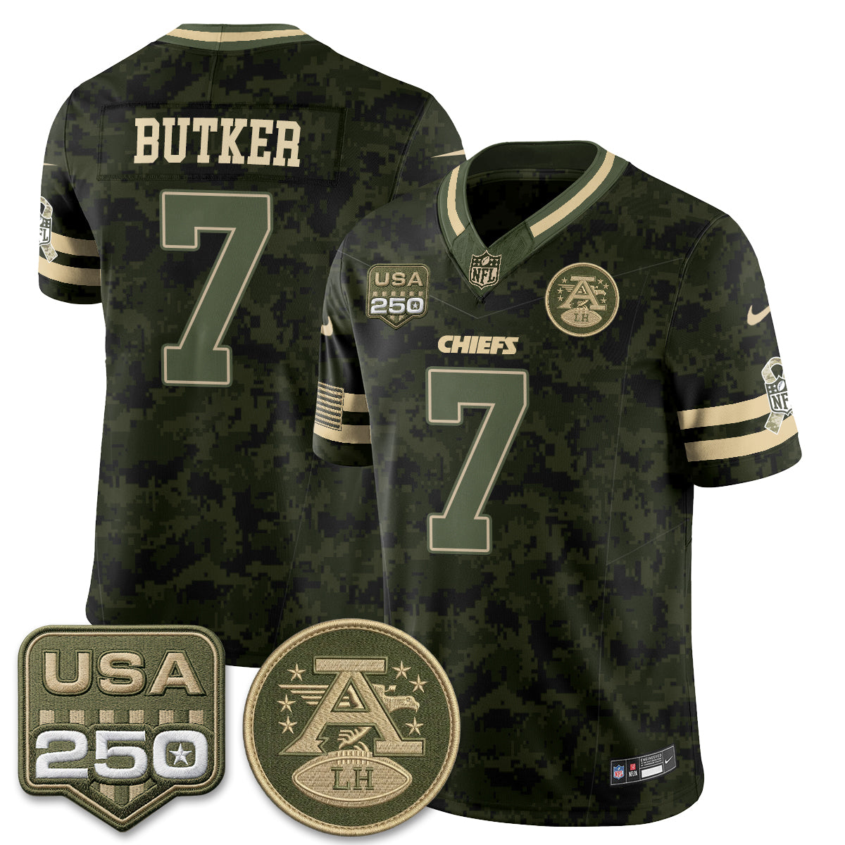 KC 2026 Salute to Service Vapor Jersey - Stitched