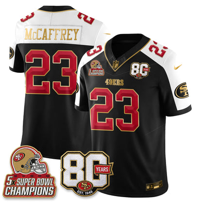 SF 80 Years & 5X Champs Vapor Jersey - Stitched