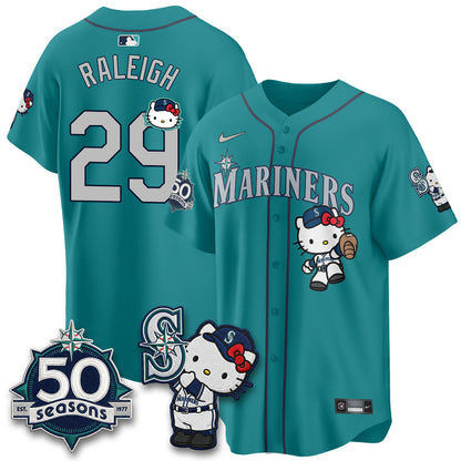 SEA x Meow KT Night Limited Teal Jersey - All Stitched