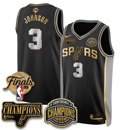 SAS 2026 NBA Western Conference Champions Vapor Special Edition Jersey - Stitched (1)