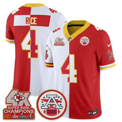 KC Throwback Split Vapor Jersey - Stitched