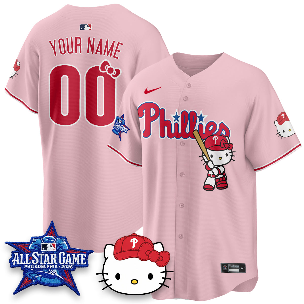Philadelphia Phillies x Meow Kitty Vapor Limited Custom Jersey V2- Stitched