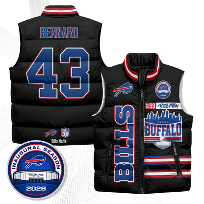 Buffalo Bills "Mafia" Edition Puffer Vest - Printed