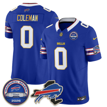 BUF 2026 Royal Gold Trim Edition Vapor Jersey - Stitched