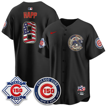 Chicago Cubs 2026 Independence Day USA Vapor Limited Jersey - Stitched