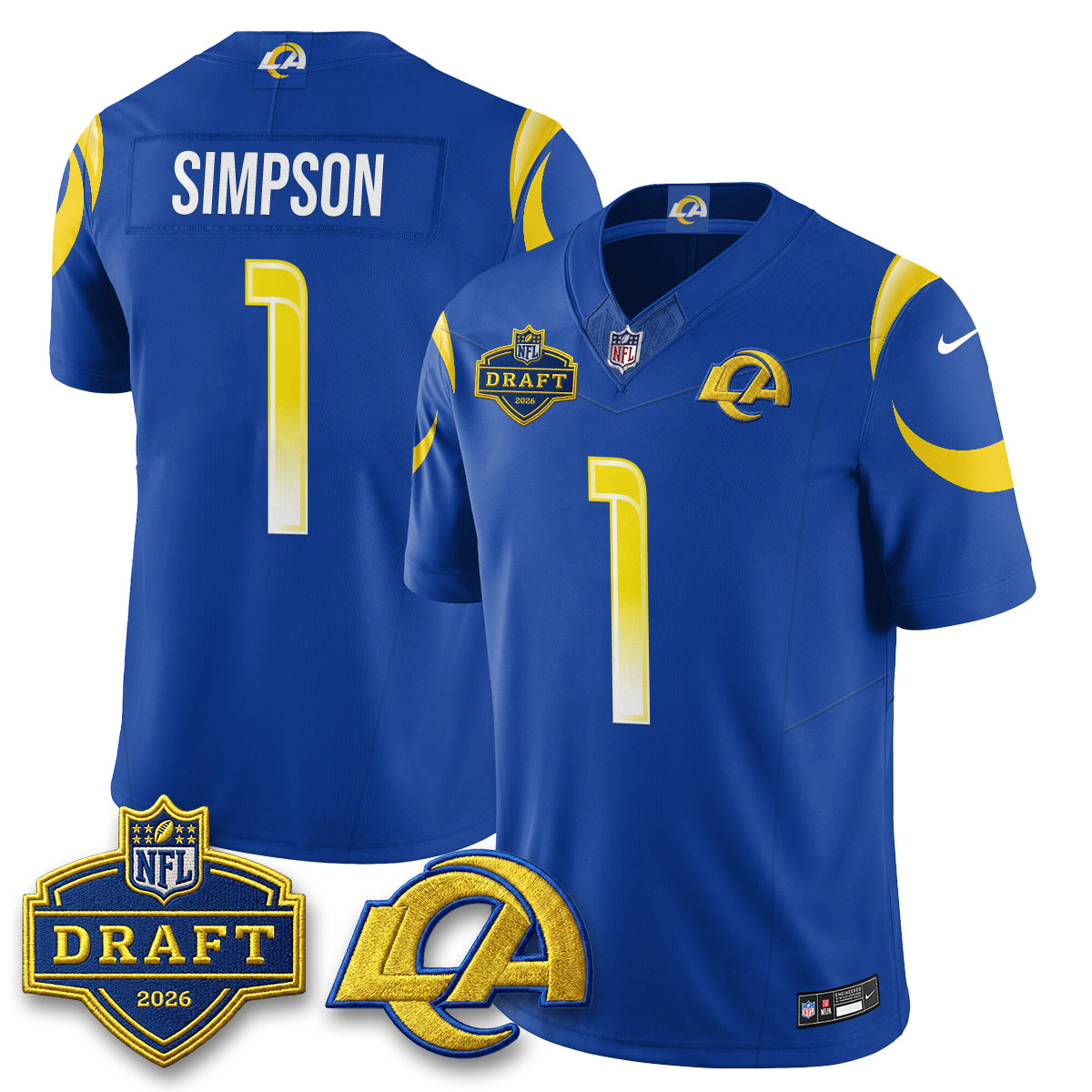 LAR 2026 NFL Draft Jersey - All Stitched