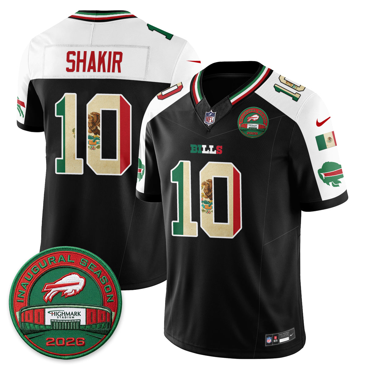 Buffalo Bills Mexico Edition Vapor Jersey - Stitched