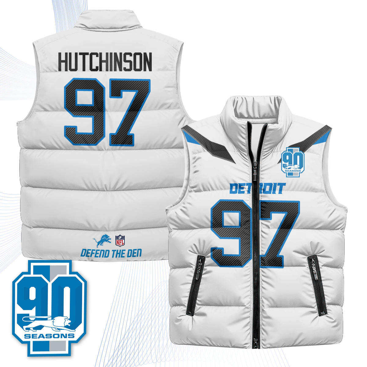 DET 2026 Rivalries Puffer Vest - Printed