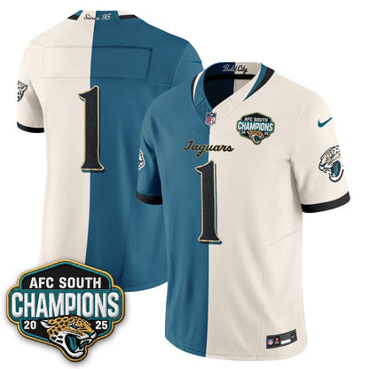 Jacksonville Jaguars 2026 Rivalries Split Vapor Jersey - Stitched
