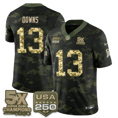 DAL 2026 Salute to Service Edition Vapor Jersey V2- Stitched