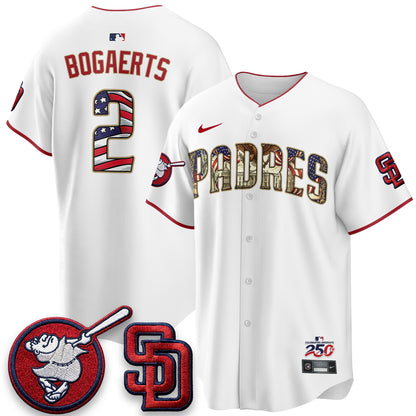 San Diego Padres 2026 Independence Day USA Vapor Limited Jersey - Stitched