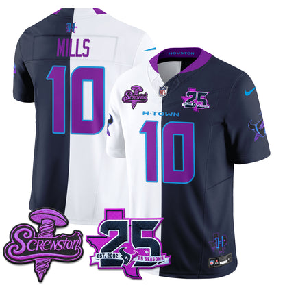 HOU DJ Screw Split Vapor Jersey - Stitched