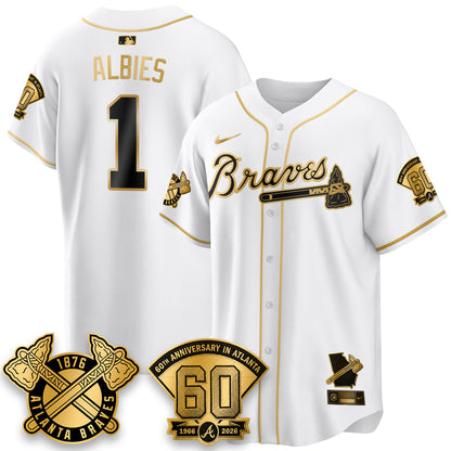 ATL 60th Anniversary Gold Edition Vapor Limited Jersey - All Stitched