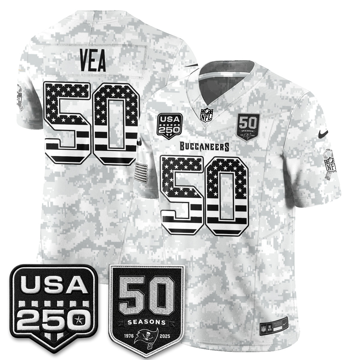 TB 2026 Salute to Service Edition Vapor Jersey - Stitched (Tiktok)