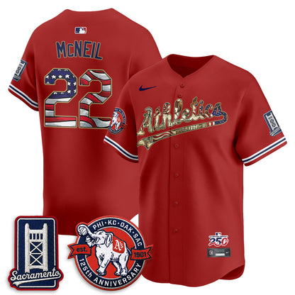 OAK  2026 Independence Day USA Vapor Jersey - Stitched